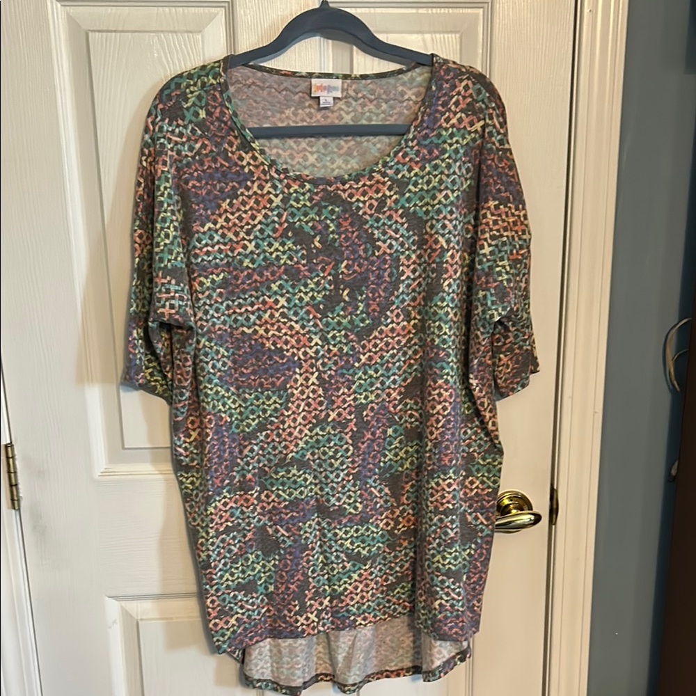 Colorful Patterned Women's Top